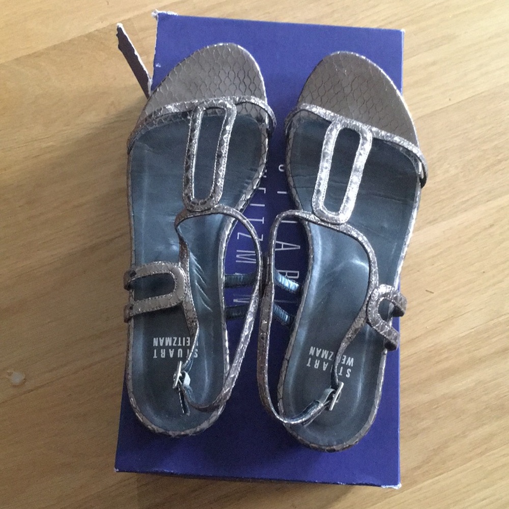 Stuart Weitzman snake sandals